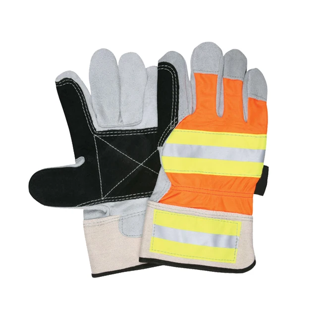 High quality welding gloves cow leather for civil engineering