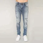 New Arrival Wholesale Popular Trendy Blue Custom New Pants Jeans