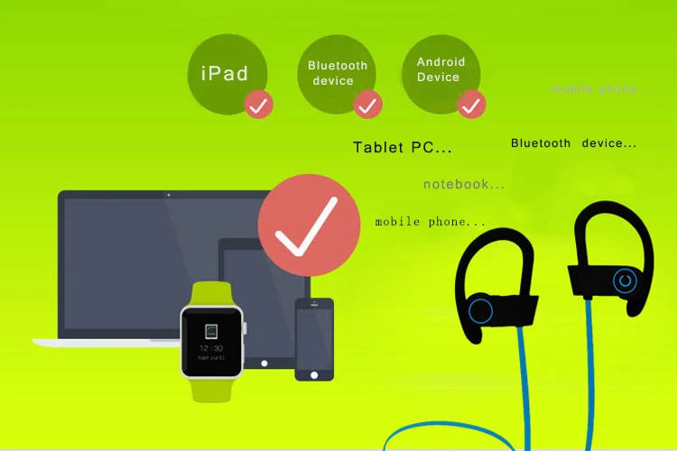 Headphone Accessories Waterproof Earbud Headset Bluetooth Earphone - ANKUX.COM