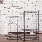 LDJ608 wholesale hotel restaurant stage square metal standing decoration