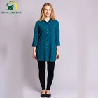 Top quality professional comfortable print long sleeve casual women clothing tops blouses designs