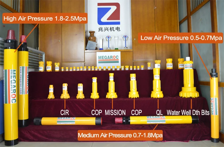 QL 6 inch Dth hammer for drilling 152mm,165mm drill bit.jpg