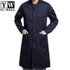 100%cotton 3 pockets lab hospital uniform thick twill cotton navy blue lab coat