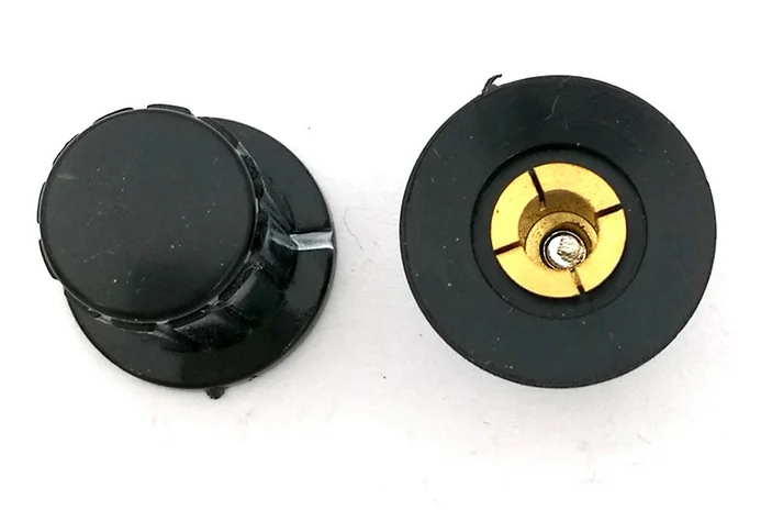 good quality black grey knobs with 4mm shaft use plastic metal knob