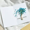 Kraft paper manually restoring ancient ways dry flower card creative DIY wish card for father's day cards