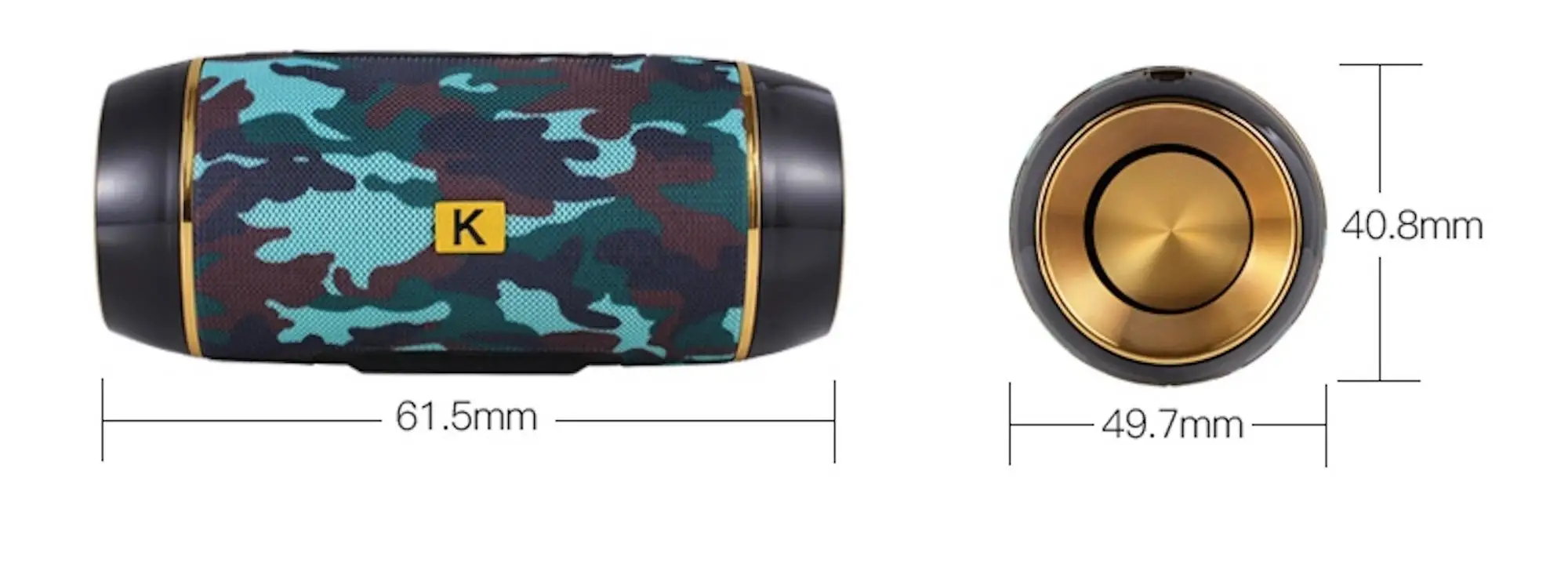 2*8W Big Sound 1800mA Big Battery Bluetooth Speaker Karaoke Audio with FM Radio SD TF Card Aux USB Port - ANKUX.COM