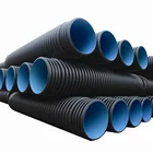 24 inch 25mm corrugated plastic conduit hdpe poly pipe for drain