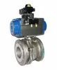 Pneumatic type flange 3 inch 5 inch Natural gas Float operated Ball valve