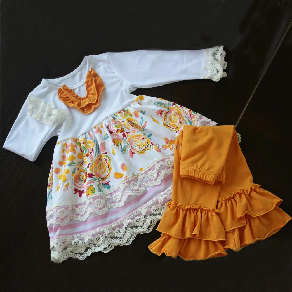 New arrival plus size wholesale children clothing ruffle kids clohes wholesale newest winter baby clothes