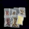 18*26 Dry Goods Pouch Transparent 3 Side Seal Plastic Frosted Ziplock Bag for Snack