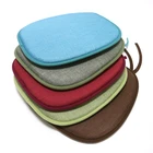 Colorful Yarn-Dyed Fabric chair seat pad for dining chairs