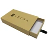 Custom brown kraft paper gift packaging paper card drawer box sleeve box packaging