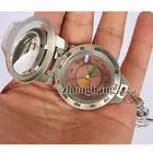 Zinc Alloy Compass Pocket Compasses ZB30S Metal Pocket Compass Keychain With Mirror
