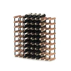 72 bottle wood&metal wine display rack for wine cellar/supermarket