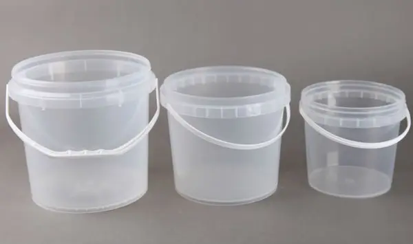 5l Transparent And Clear Plastic Bucket With Lid - Buy Plastic Bucket