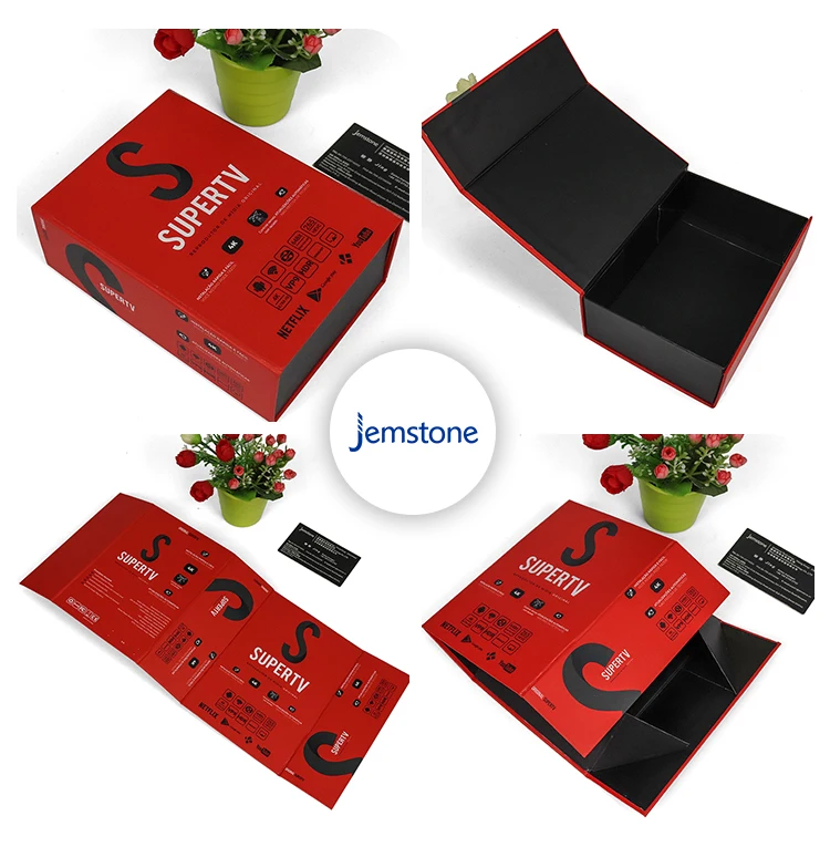 top sales custom cardboard ribbon closure fold flat gift box