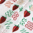 Digital printing fruit design on 100% Linen fabric for shirt dresses