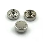 High Quality Garment Basis Parts 10mm Metal Snap Buttons Caps with Custom LOGO