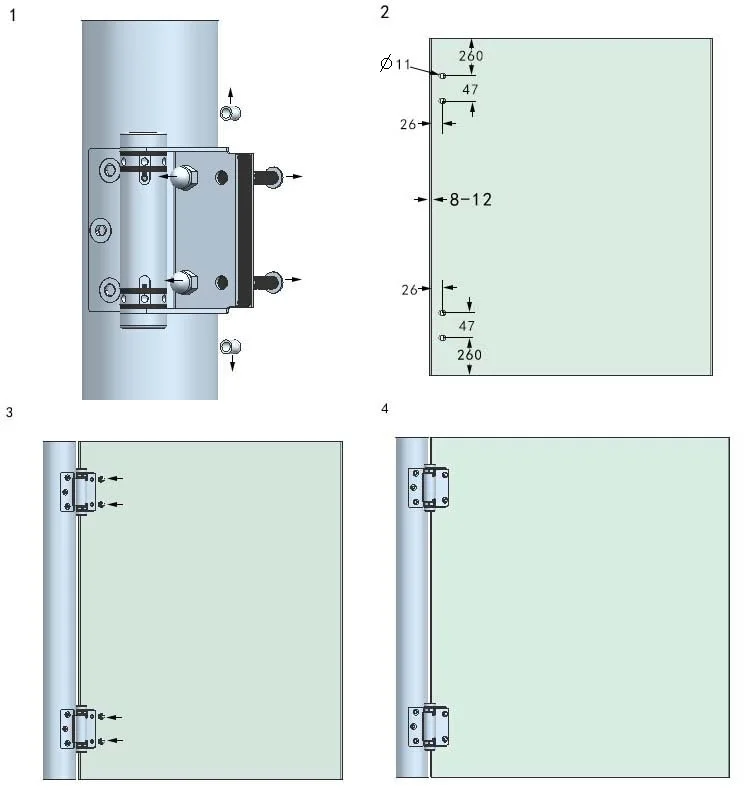Frameless Heavy Duty Round Pipe Hinges Buy Hinges,Heavy Duty Hinges