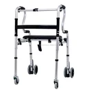 Health care adult exercises Lightweight foldable Adult Aluminum old people rollator medical handicapped walker aid with seat
