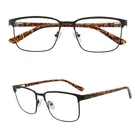 Black acetate man metal optical frame,reading metal glasses