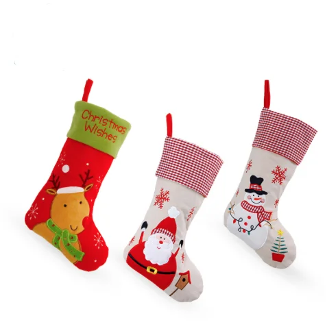 christmas santa socks /cute ornaments festival party xmas tree