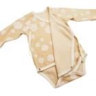 Custom Color Latest Spring 100% Organic Cotton Long Sleeve Bodysuit Romper newborn baby clothes