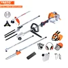 CGM4300-TB Cordless Petrol Power Brush Cutter Gasoline Grass Trimmer Multi Function Garden Tools 4 in 1 Sets