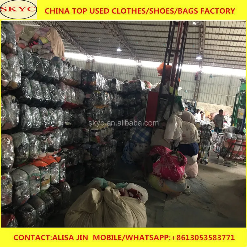 Kenya Mombasa used clothes buyer import China summer and winter second hand clothing for 40ft containers