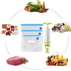Customized color box packaging home food storage manual vacuum embossing self-sealing bag
