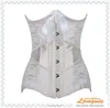 Noble Excellent White Brocade Bridal Corset Polyester Strapless Lace-Up Front Busk Closure Shapewear