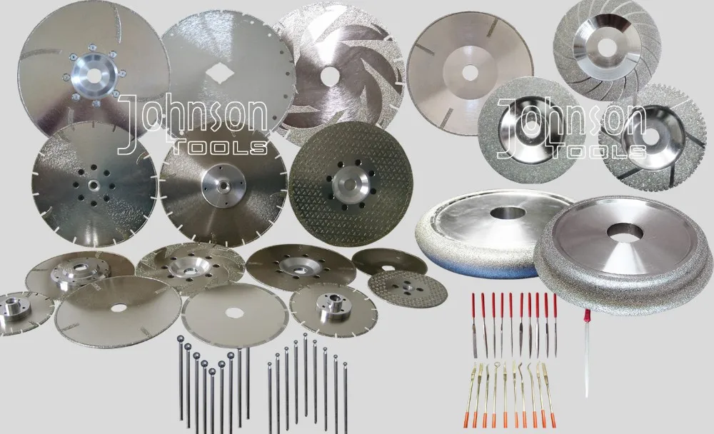 105-300mm Single Side Triangle Dots Electroplated Diamond Saw Blade for Marble and Granite Cutting