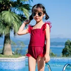 High Waist Cute Hot Custom Label Girl Beautiful Kids Bikini