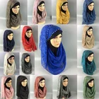 fashion arab cotton women muslim hijab scarf fashion design islamic lace hijab