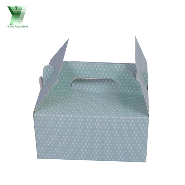 food level shipping carton folding cupcake packaging box, custom