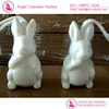 Rabbit shaped handmade soap on a rope OEM custom as a toy gift