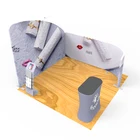 Foldable Easy Setup Aluminum Convention Booth Exhibition Booth 3x3 Design
