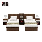 Wood double bed designs bed room furniture bedroom set hotel apartment furniture set
