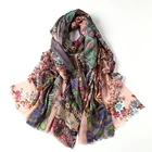 Best-selling Women Winter Warm Printed Cowl Neck Scarf Shawls