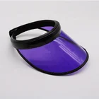 Printed portable air top women girl paper straw sun visor