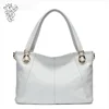 Women Shoulder Bags Ladies Shopping Handbag Female Long Handle Leather White Bag Cowhide Purse Satchel Free Shipping