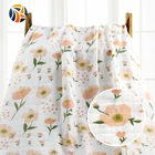 Eco-friendliy gauze fabric for baby 70% bamboo 30% cotton double gauze fabric