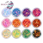Bojun Shape 3D Women Nail Tips Decoration cosmetic pigment powder coating nail art sequins