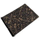 Silk Fashion scarf grey color feather design ladies silk scarf High quality 100% pure silk jacquard scarf for ladies