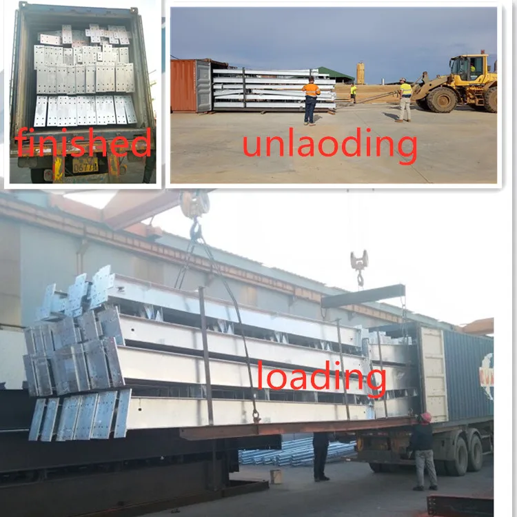 Gable light steel structure house/office to design