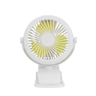 Rechargeable Battery Operated Clip on Min Desk and Stroller Personal Portable Fan with 3 Speeds Fan