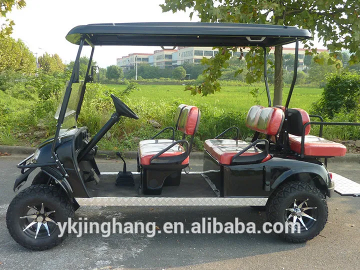 Chinese CE certification 6 seat off road gas golf cart for sale