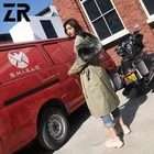 High Quality Winter Long Parka Jacket Real Rabbit Fur Lining Coat Italy Fur Parka