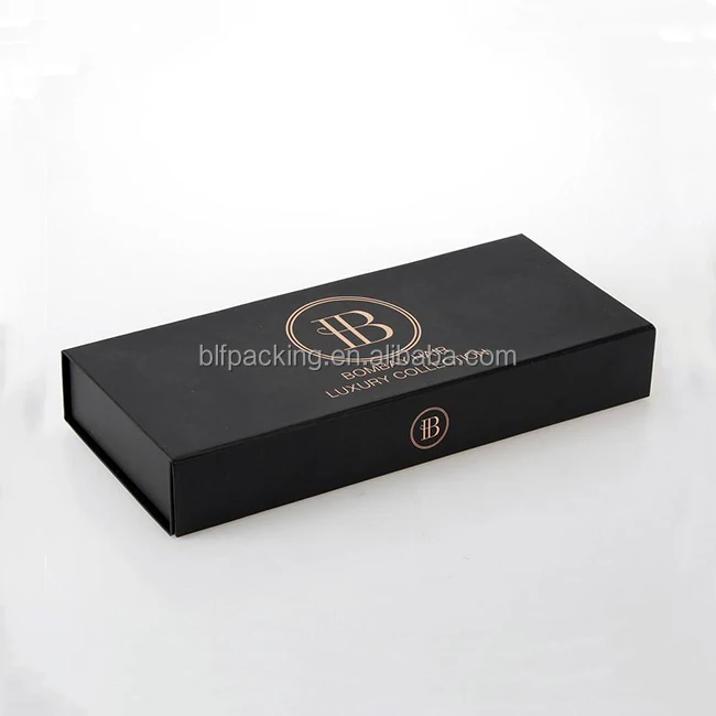 luxury wig magnetic foldable box custom hair extension packaging