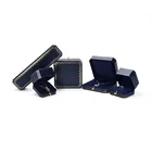 Wholesale luxury diamond blue bracelet custom jewelry ring necklace box